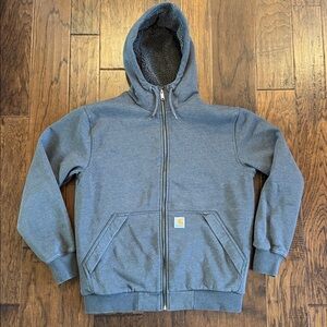 Carhartt Rain Defender Rockland Sherpa Lined Zip Hoodie Size M